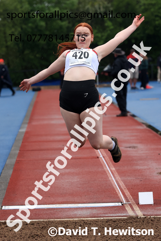 Long Jump, 2026 North Eastern Track and Field Champs, Shildon, County Durham. Photo: David T. Hewitson/Sports for All Pics